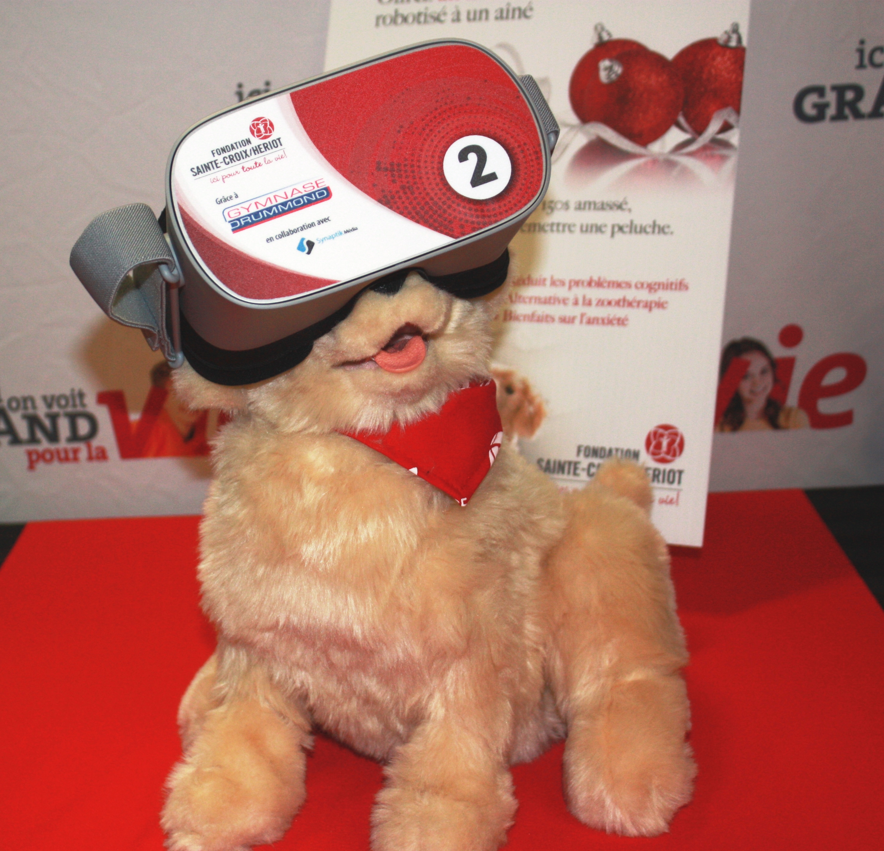 Lunettes virtuelles peluches