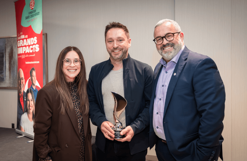 David Vallières de Valmetal a remporté le prix Mérite Philanthropique
